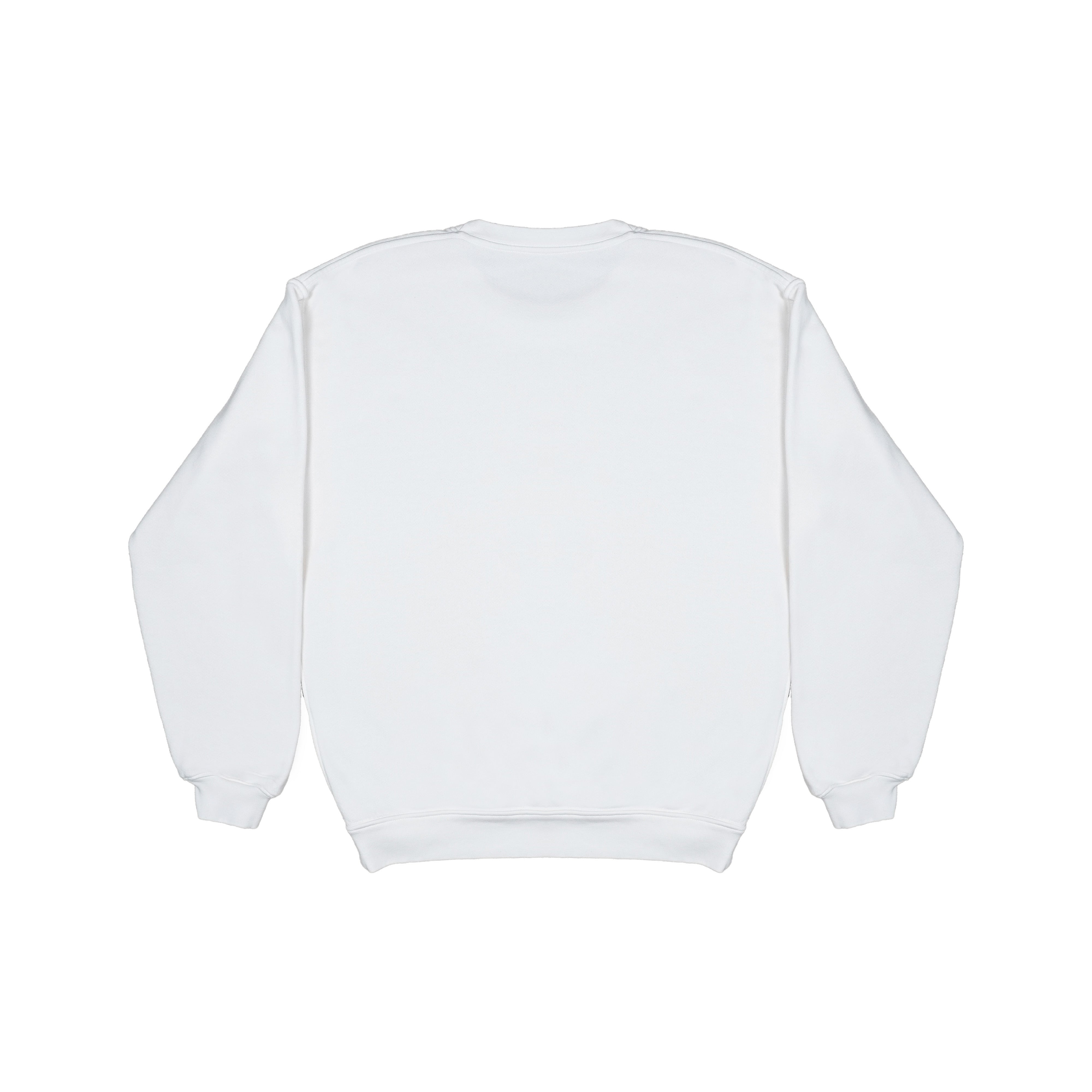 ORGANIC UNISEX CREWNECK SWEATSHIRT PFD WHITE